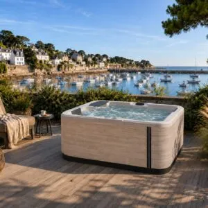 Spa Pornic Cosy terrasse ensoleillée avec vue dur le port