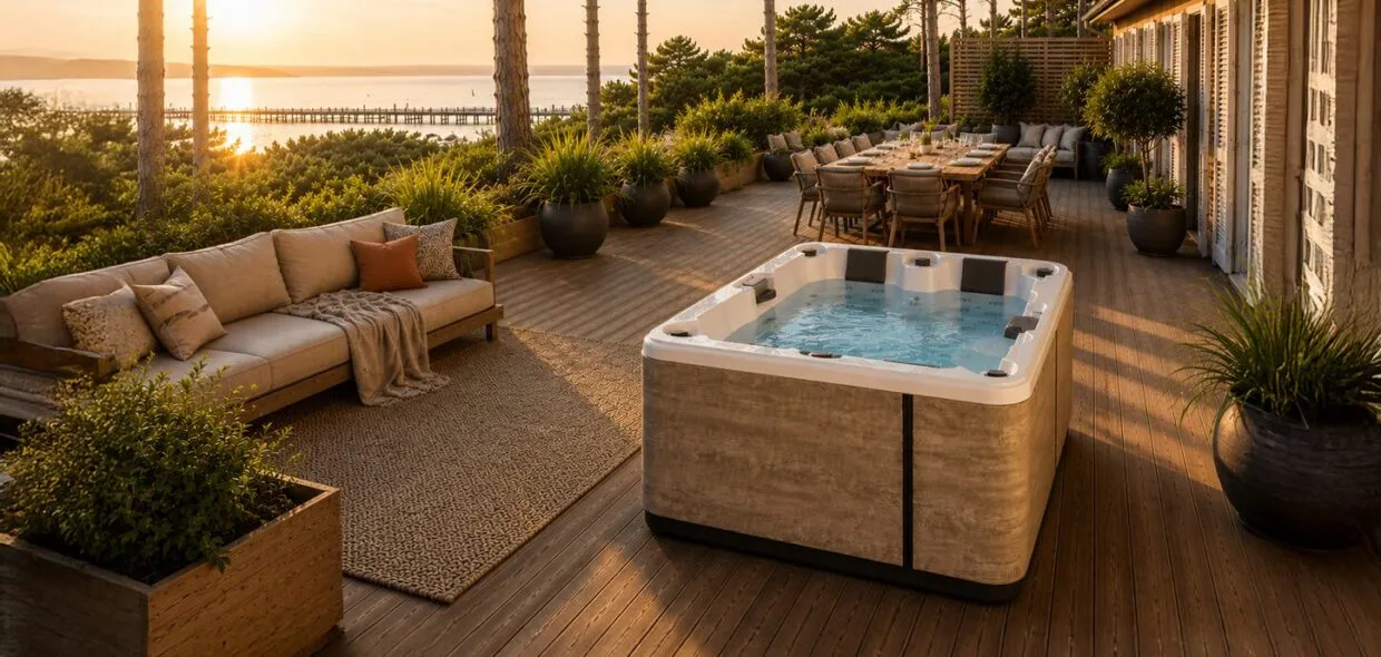 spa Arcachon cosy détente au levée de soleil