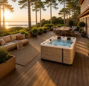 spa Arcachon cosy détente au levée de soleil