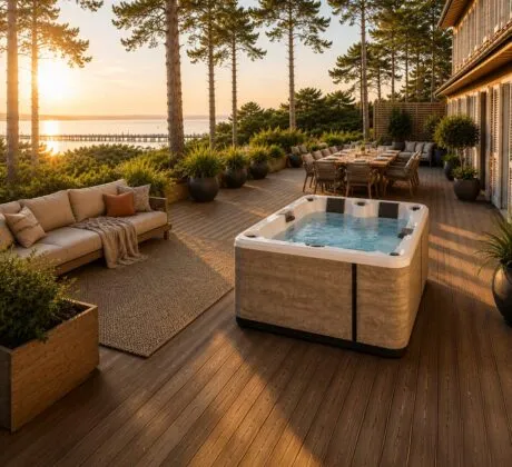 spa Arcachon cosy détente au levée de soleil