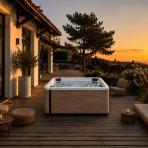 Spa Biarritz terrasse coucher de soleil