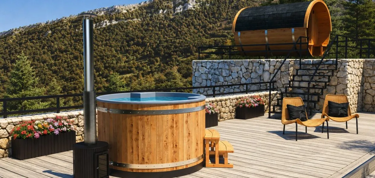 Bain nordique Malmo détente alpine avec spa et sauna