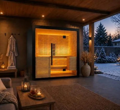 sauna stockholm ambiance hivernal cosy et chaleureuse